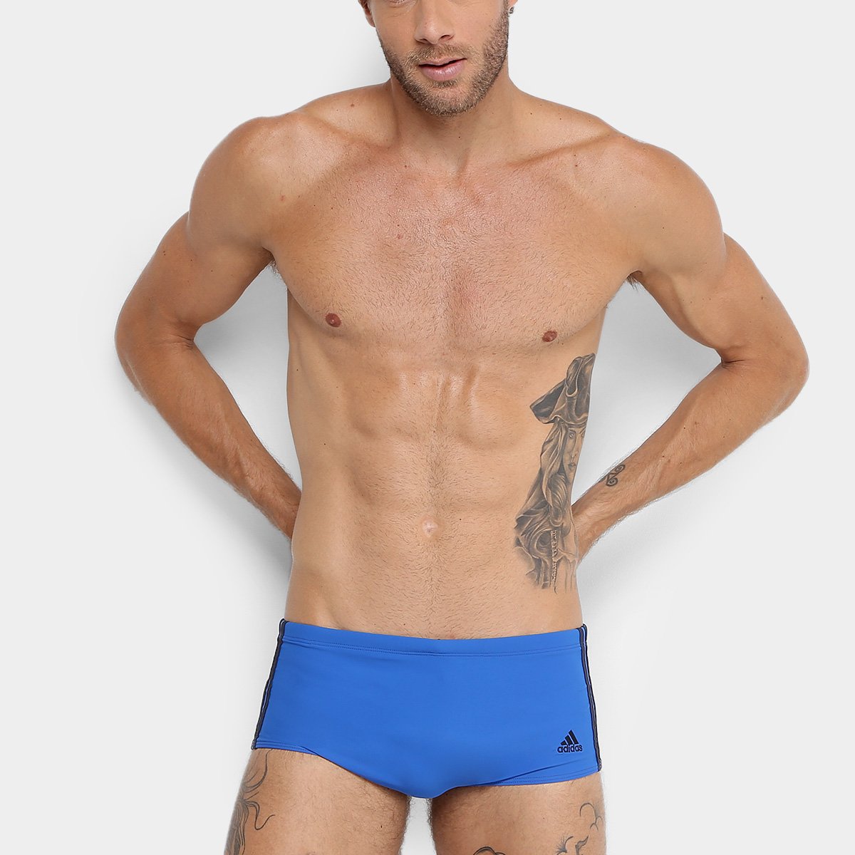 Sunga Adidas 3S Wide - Azul é ruim? Sunga Adidas 3S Wide - Azul é boa?
