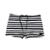 SUNGA ADULTO BOXER LISTRA PRETO COM BRANCO - Branco+Preto
