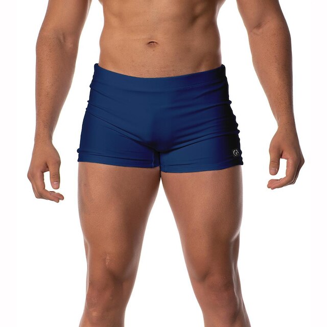 Sunga Boxer Básica Moda Praia Tendência Verão Sem Estampa