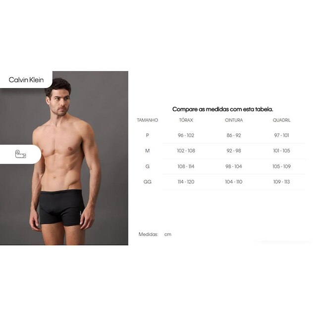 Sunga Boxer Calvin Klein Preta CM5OS15SX014