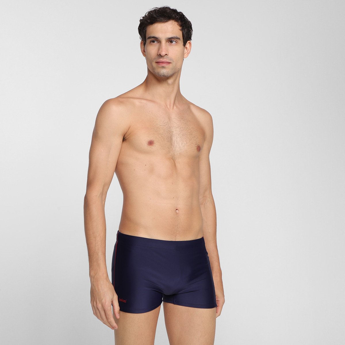 Sunga Boxer Colcci Com Zíper - Azul Menor preço em Sunga Boxer Colcci Com Zíper - Azul