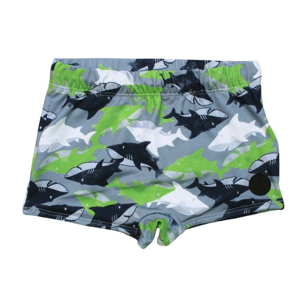 Sunga Boxer Infantil Estampada Tubarões 46841 - Boca Grande