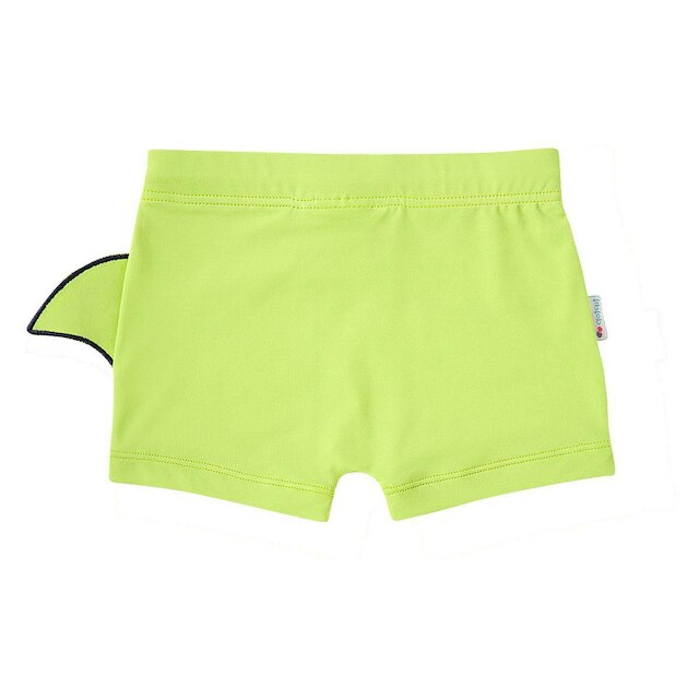 Sunga Boxer Infantil Proteção UV Shark Verde Neon Tip Top