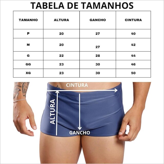 Sunga Boxer Lisa Larga Masculina Adulto Moda Praia