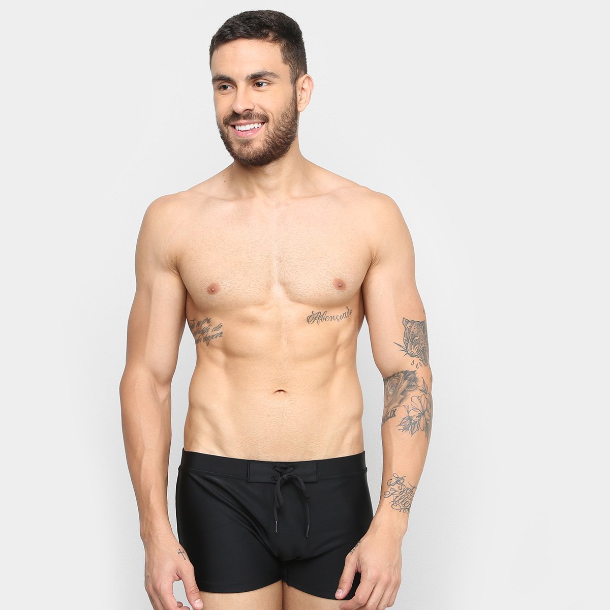 Sunga Boxer Lupo Amarração Masculina - Preto é ruim? Sunga Boxer Lupo Amarração Masculina - Preto é boa?