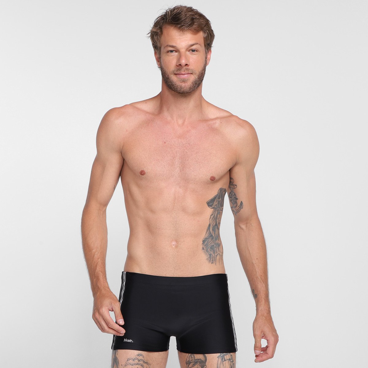 Sunga Boxer Mash Com Fita - Preto é ruim? Sunga Boxer Mash Com Fita - Preto é boa?