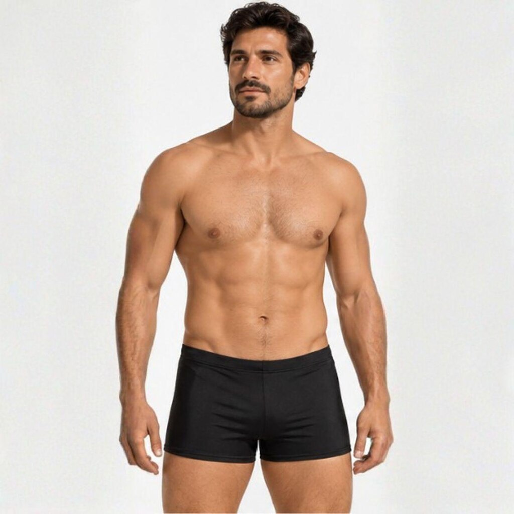 Sunga Boxer Slim Fitness Masculina Uv Microfibra Forrada