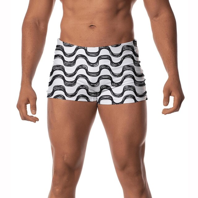 Sunga Branca Masculina Box Estampada Surfista Lançamento W2