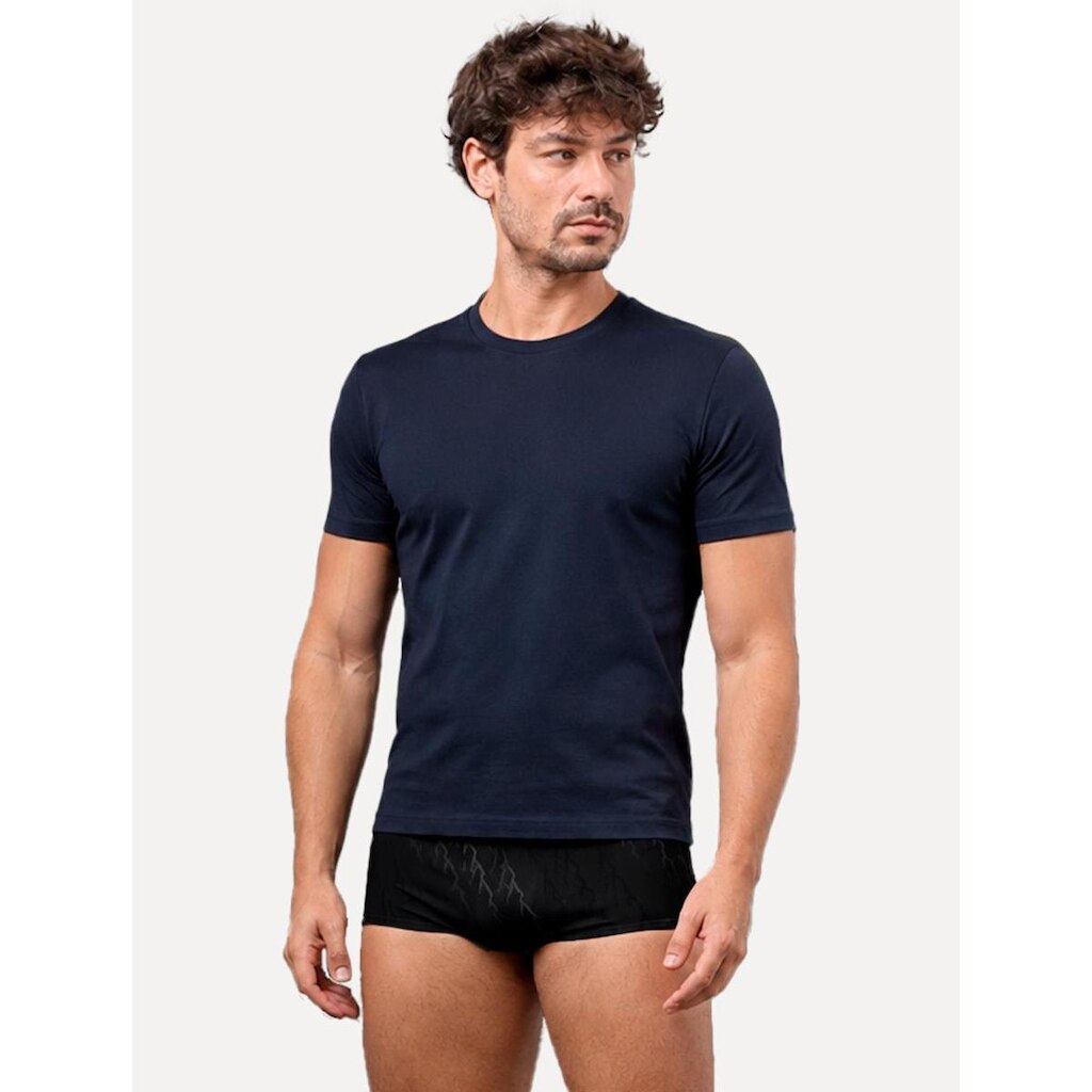 Sunga Calvin Klein Swimwear Trunk Monogram Preta