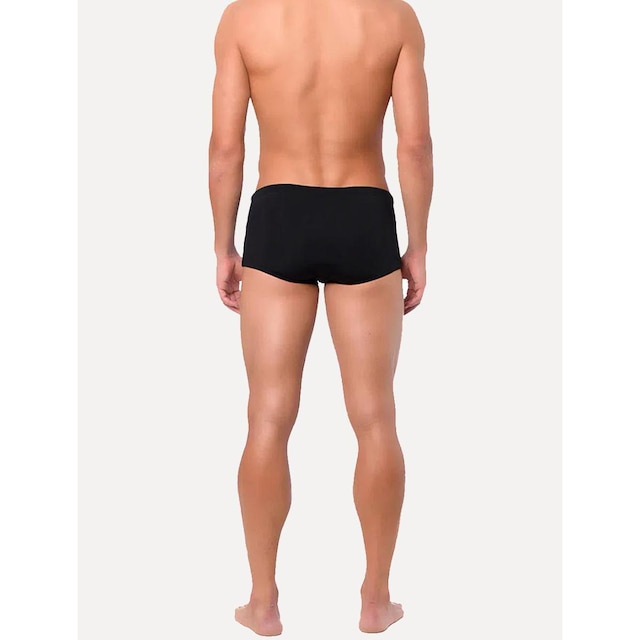 Sunga Calvin Klein Swimwear Trunk Vertical Logo Preto