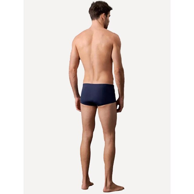 Sunga Calvin Klein Swimwear Vertical Dark Logo Pequena Azul Marinho