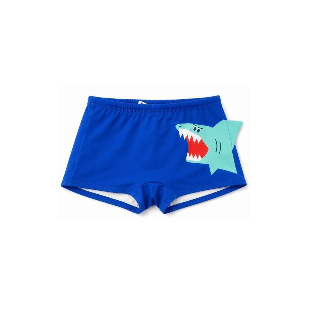 Sunga Infantil Menino Tubarão Alphabeto Azul