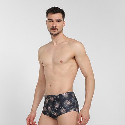 Sunga Mash Palm Leaves Masculina - Masculino