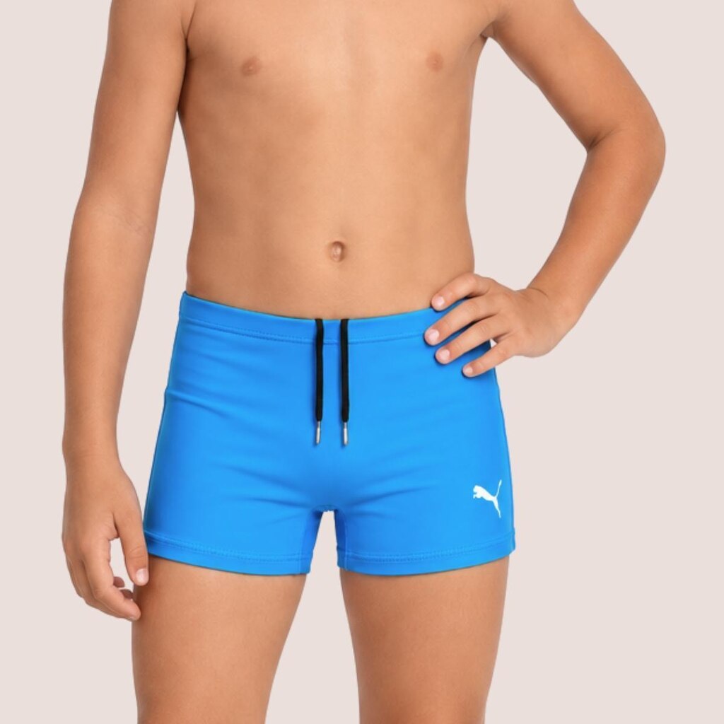 Sunga Puma Infantil Boxer Lisa Confortável Praia