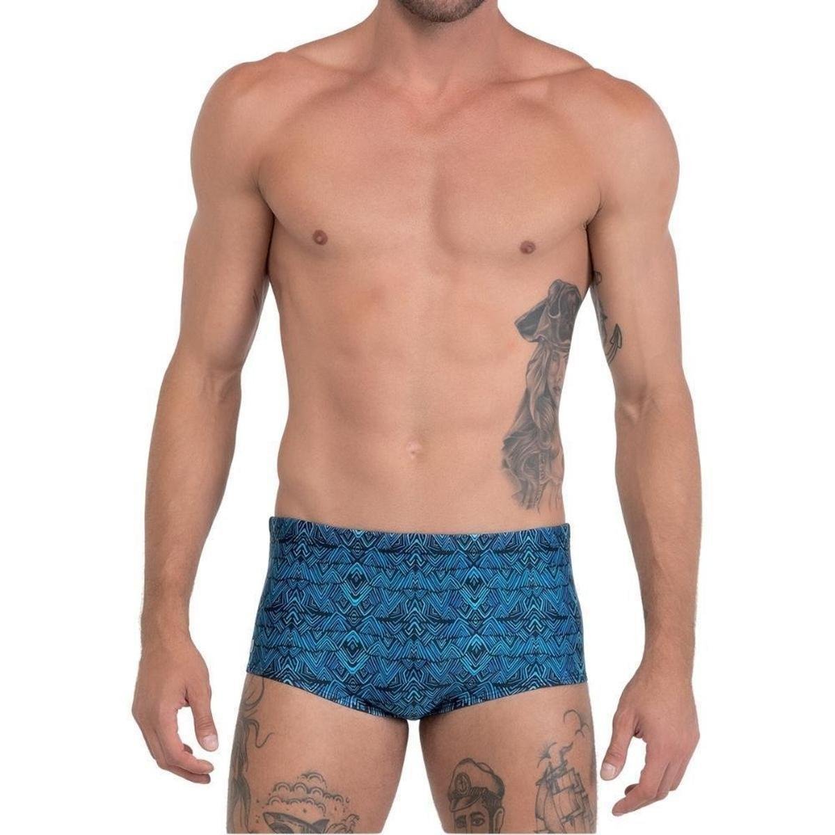 Sunga Slip Masculina Forrada com Cordão de Regulagem Estampada Moda Praia Verão Hang Loose Adulto é boa?