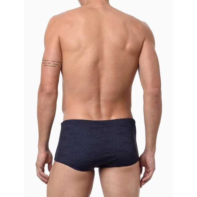 Sunga Trunk Calvin Klein Full Logo Marinho CM4OS15ST142