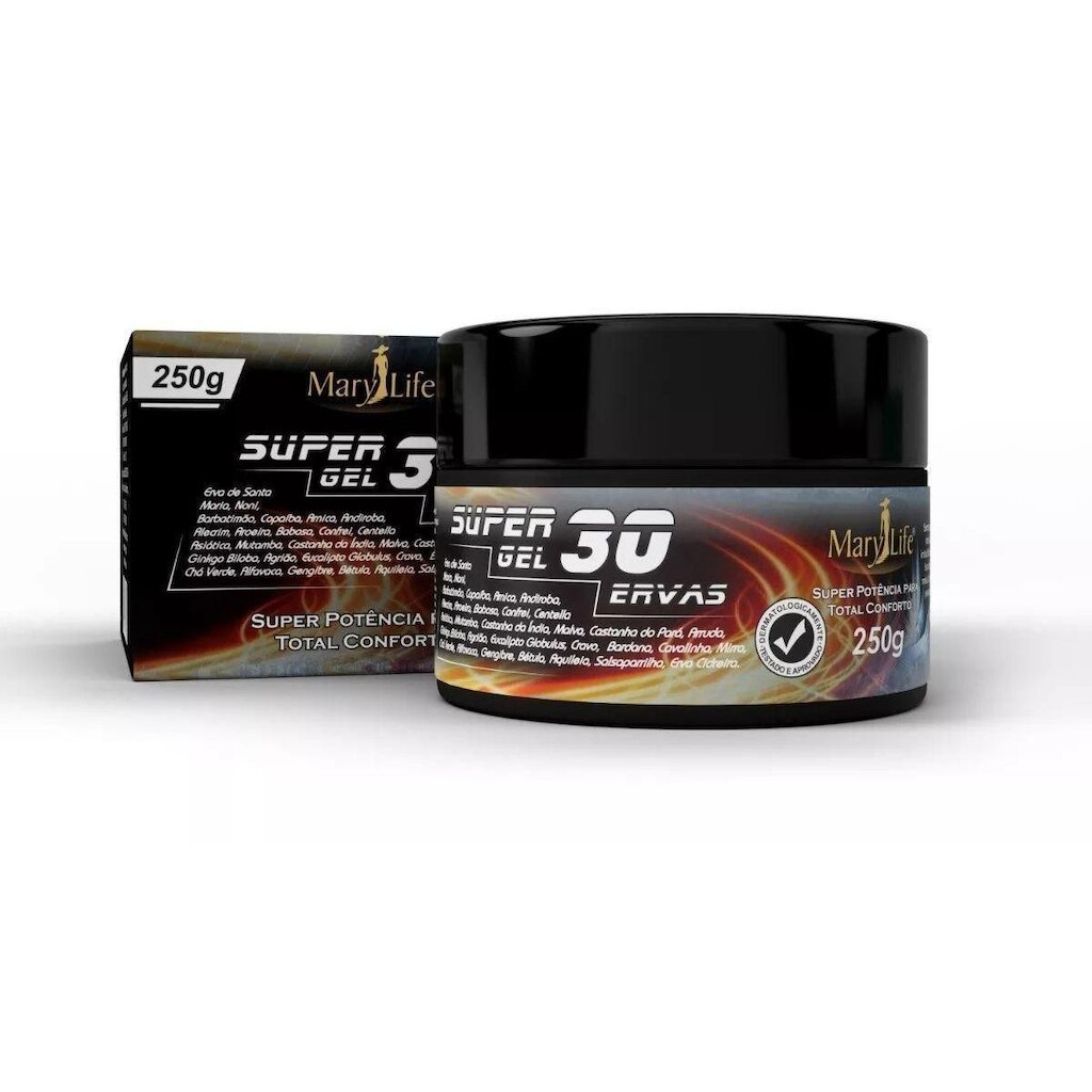 Super Gel 30 Ervas Mary Life 250g - Sem Sabor