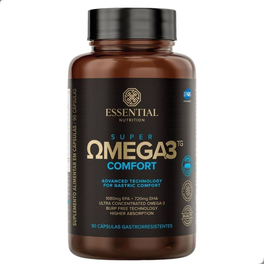 Super Omega 3 TG Comfort Gastro IFOS 90 Capsulas Essential Nutrition