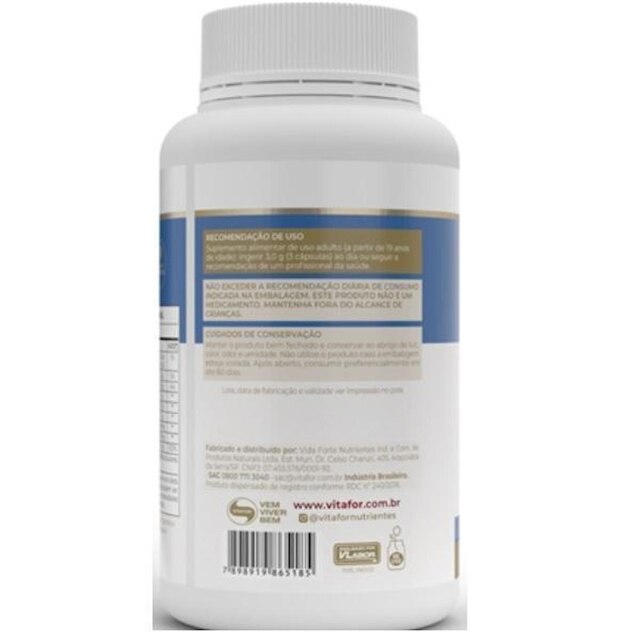 Suplemento em cápsulas Vitafor Ômega 3-EPA DHA omega 3 em pote com 60; 120 ou 240 Cápsulas