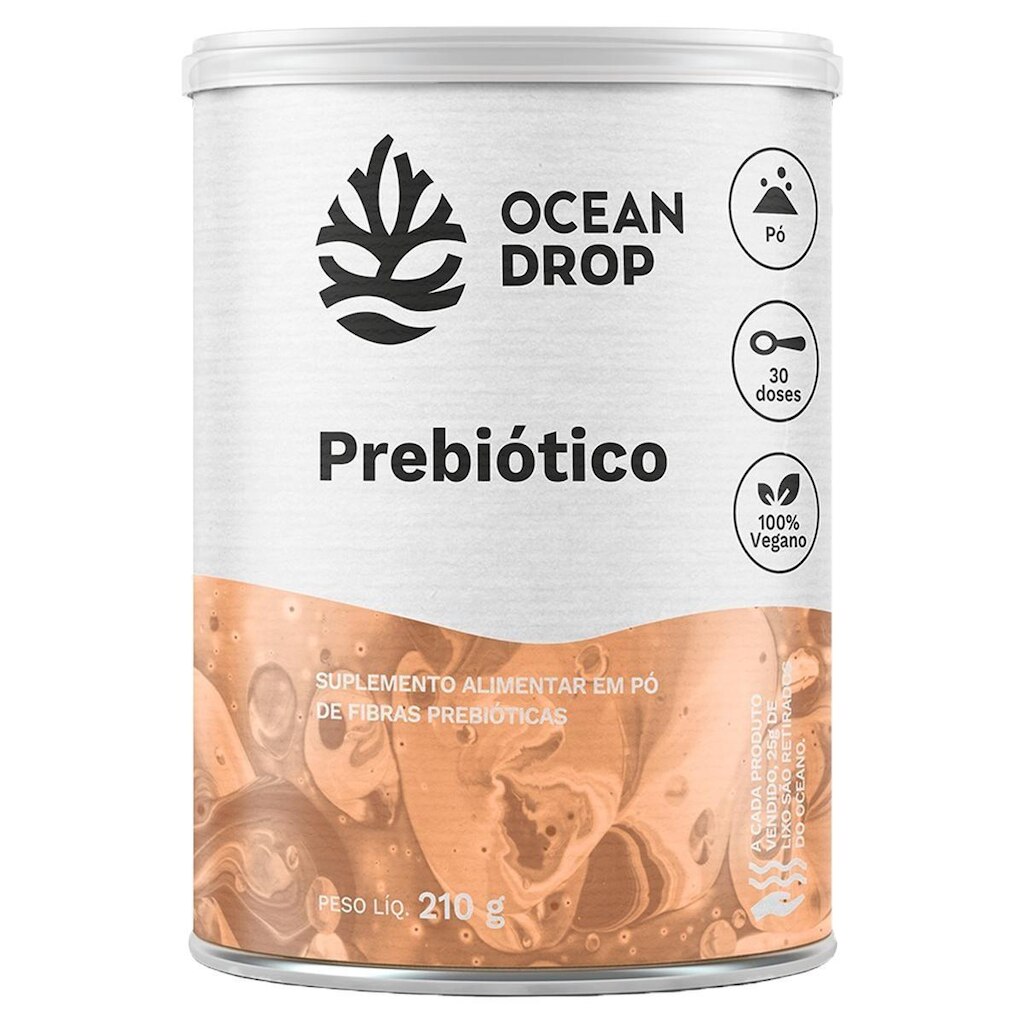 Suplemento Prebiótico Em Pó Fibras 30 Doses Ocean Drop 210g