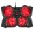 Suporte para Notebook GXTrust 278 Yozu, Até 17.3", com 4 Coolers e 4 Velocidades, LED, - 20817 - Preto