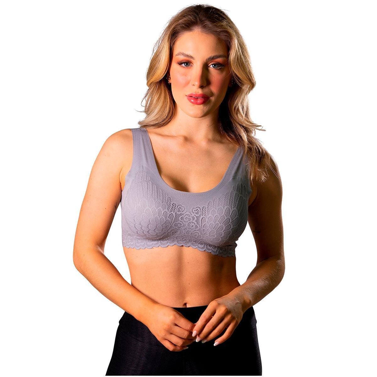 Sutiã 5D Conforto Com Bojo Sem Costura - Verde claro | Zattini