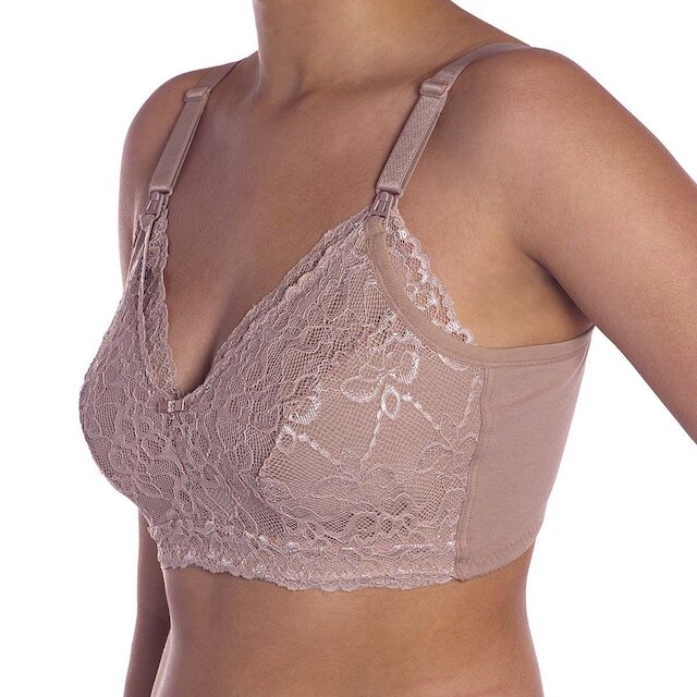 Sutiã Amamentação Em Cotton Rendado Vi Lingerie