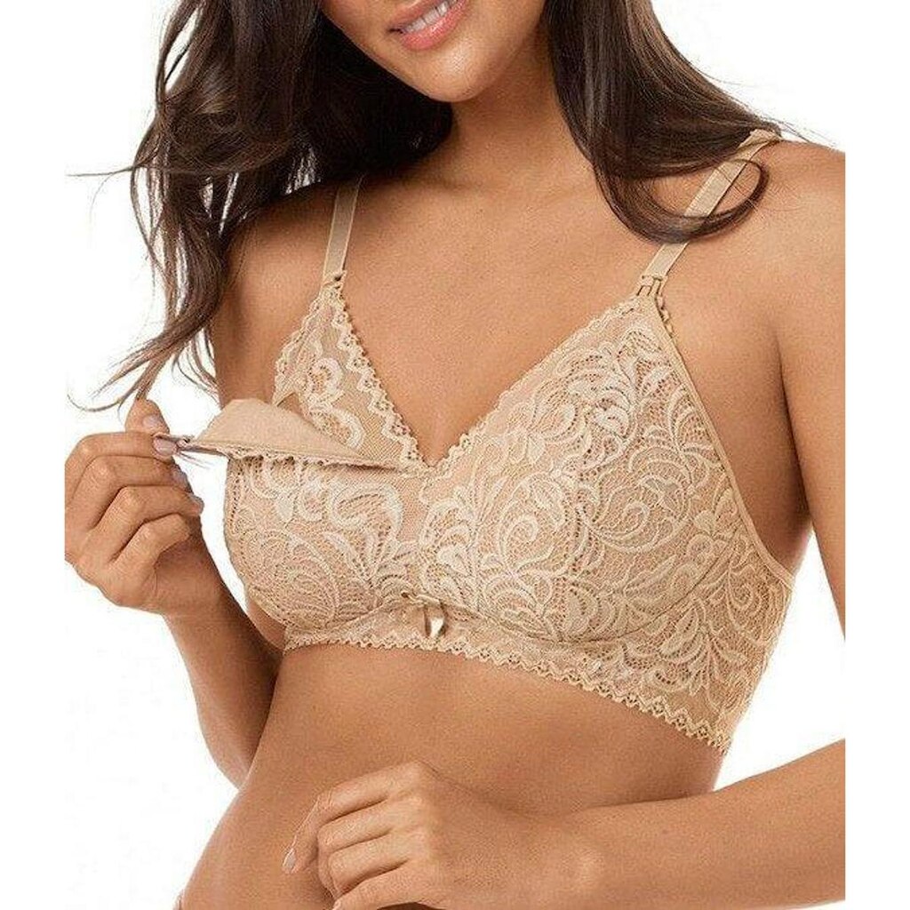 Sutiã Amamentação Rendado Sem Bojo Mondress 20155E Plus Size