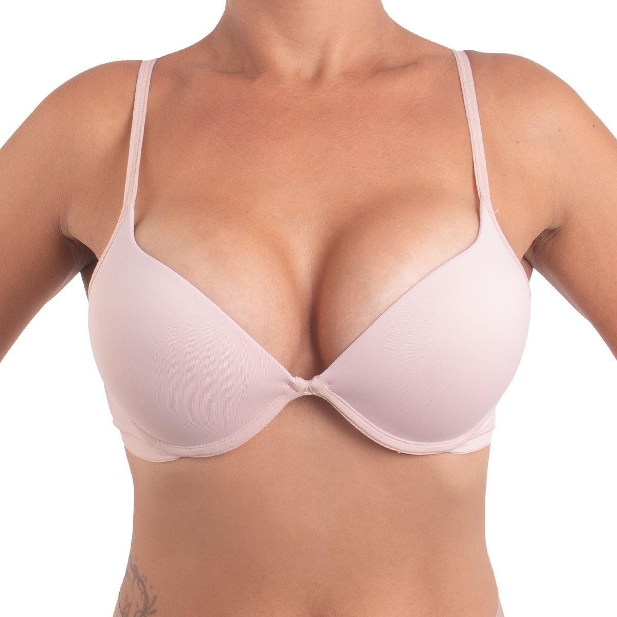 Sutiã bojo junta levanta os seios soutien push up Liebe - Nude Menor preço em Sutiã bojo junta levanta os seios soutien push up Liebe - Nude