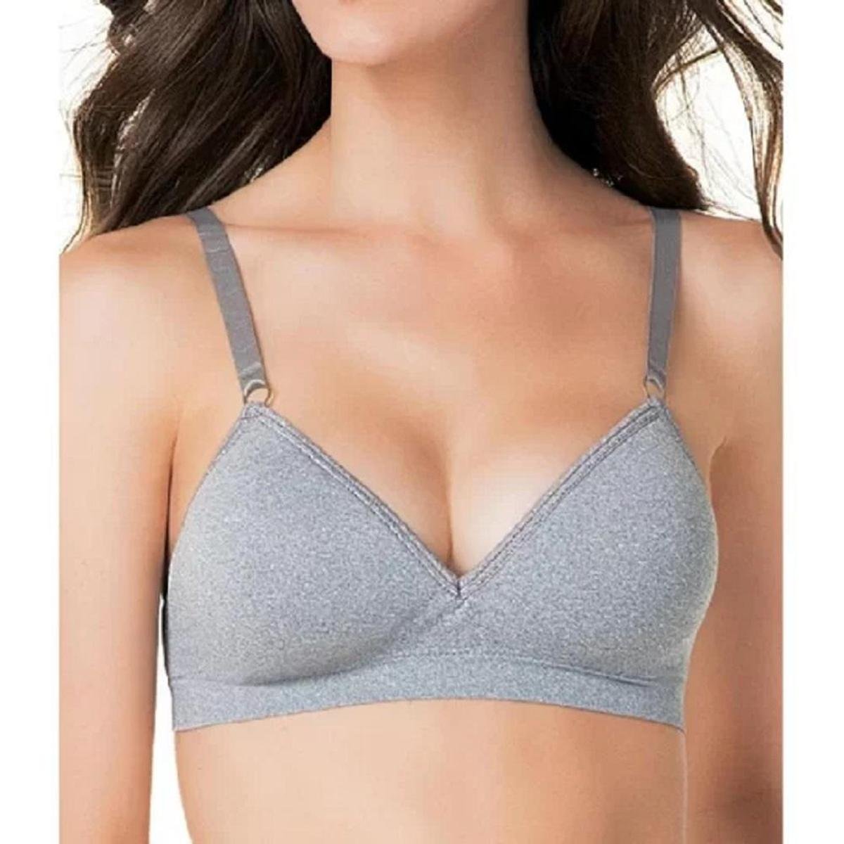 Sutiã Com Bojo Anatômico Taça B Trifil 4935 - Cinza Menor preço em Sutiã Com Bojo Anatômico Taça B Trifil 4935 - Cinza
