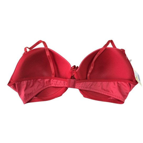 Sutiã Feminino Com Bojo e Laço no Meio Com Renda Poliamida e Elastano Plus Size G2 ao G4