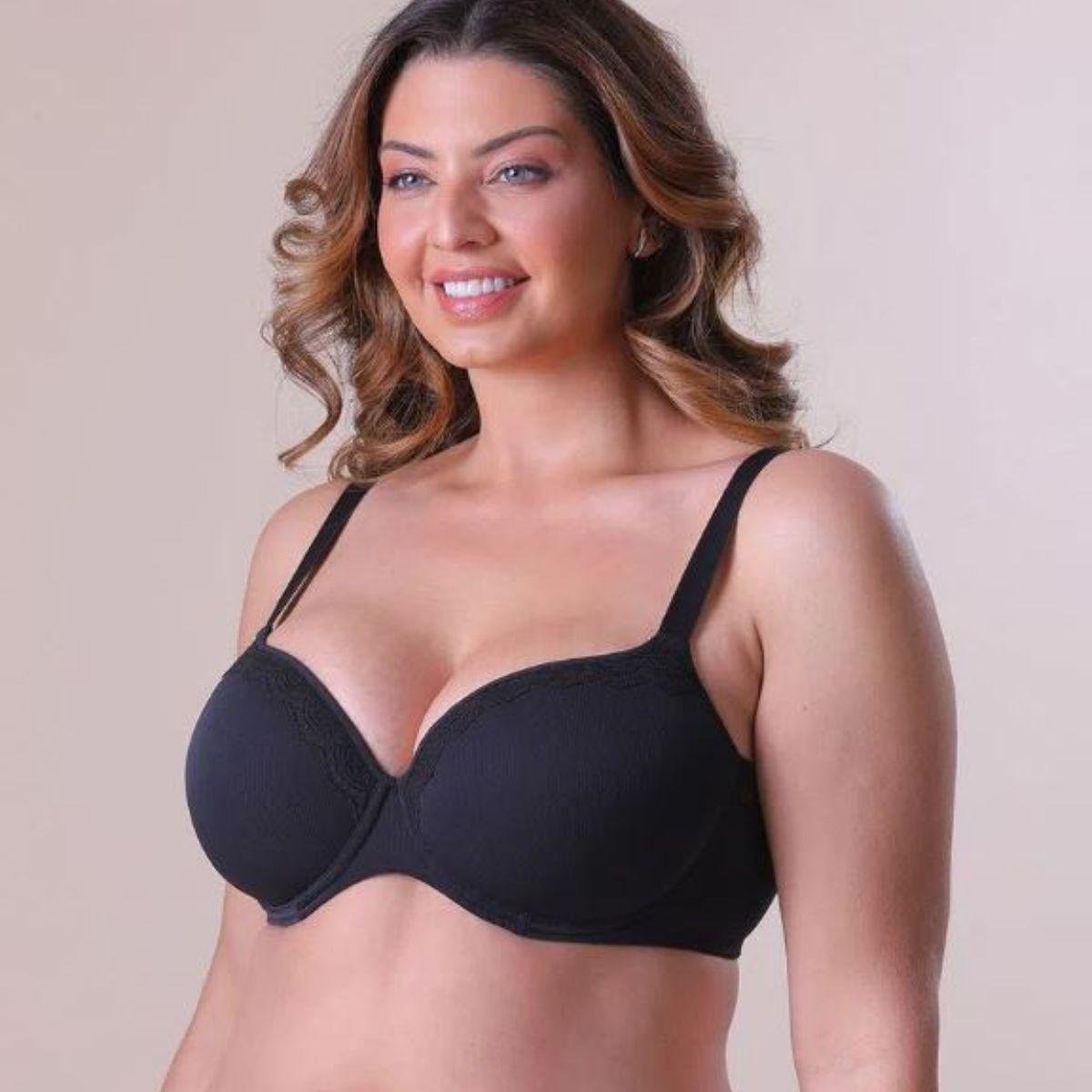 Sutiã Lift Com Bojo Liz Lingerie - Ref. 51920/51925 - Preto Menor preço em Sutiã Lift Com Bojo Liz Lingerie - Ref. 51920/51925 - Preto