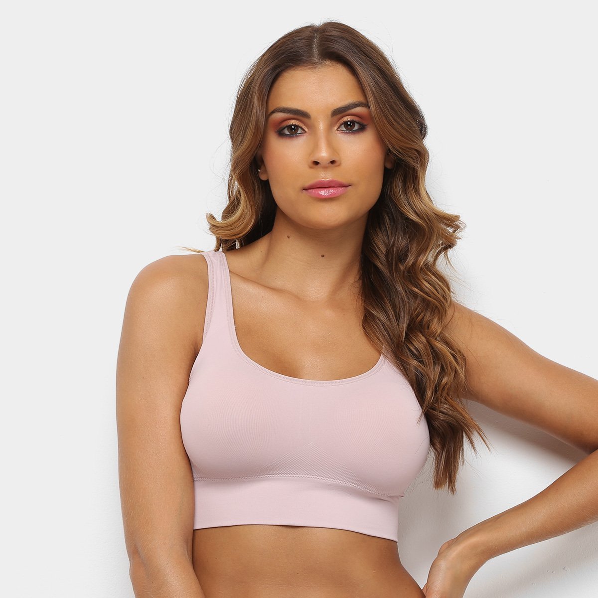 Sutiã Liz Sutop Cropped-51931 - Rosa Claro Menor preço em Sutiã Liz Sutop Cropped-51931 - Rosa Claro