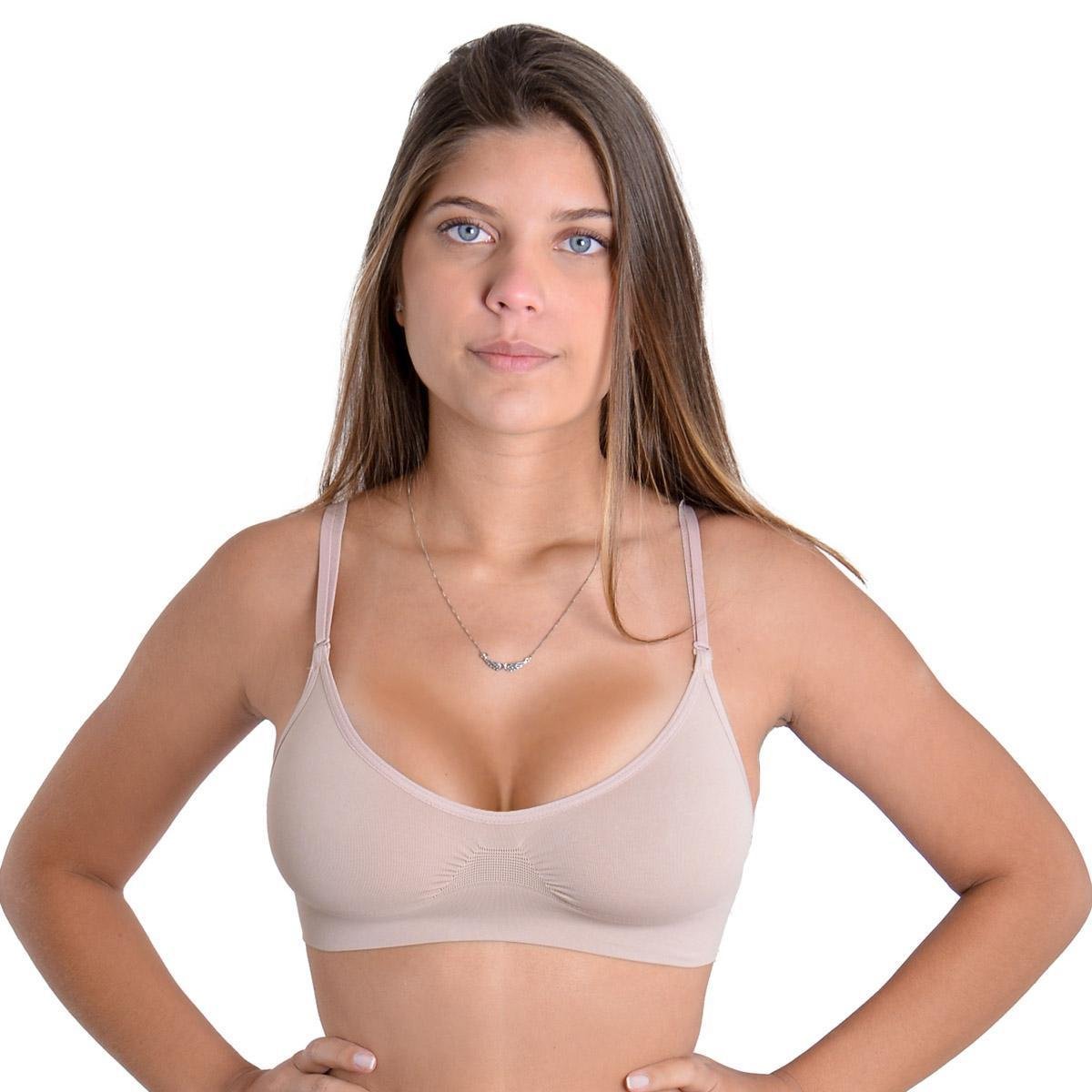 Sutiã Loba Alça Regulável Sem Costura Feminino Menor preço em Sutiã Loba Alça Regulável Sem Costura Feminino