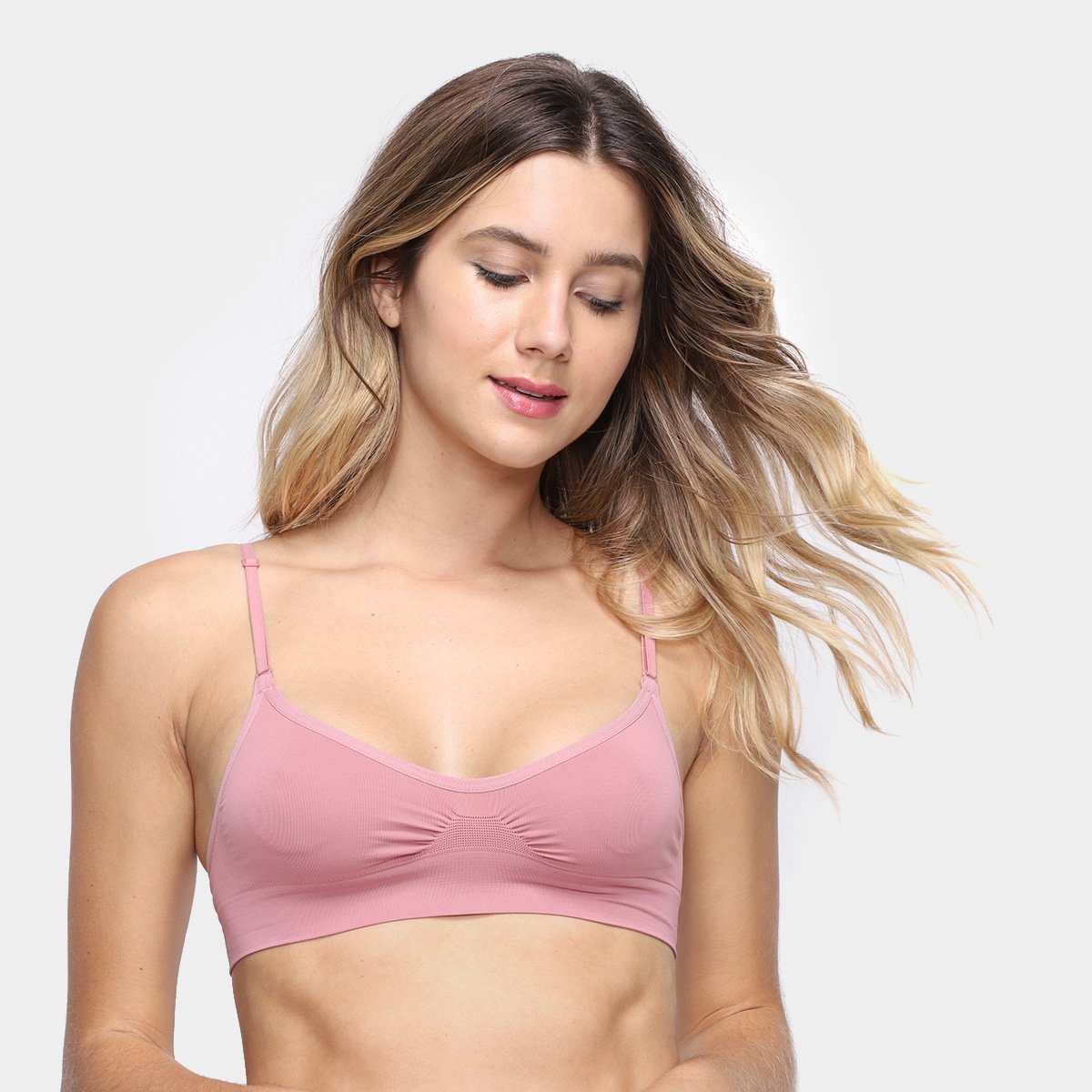 Sutiã Lupo Loba Alça Regulável Feminino - Rosa Menor preço em Sutiã Lupo Loba Alça Regulável Feminino - Rosa