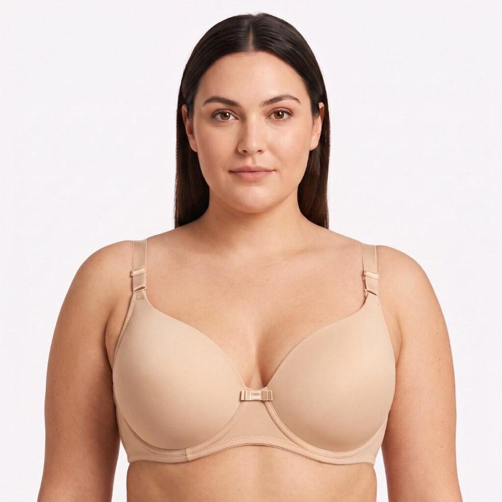 Sutiã Luvi Plus Size Reforçado Liso Com Bojo