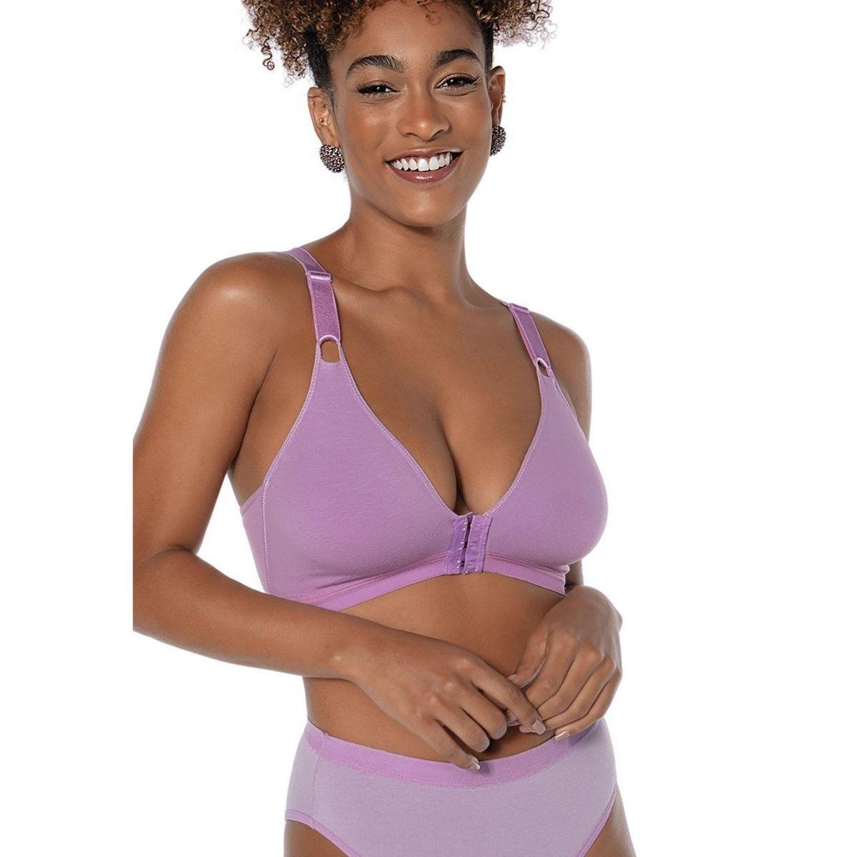 Sutiã Olimpo Cotton DeMillus 61054 Orquídea | Zattini