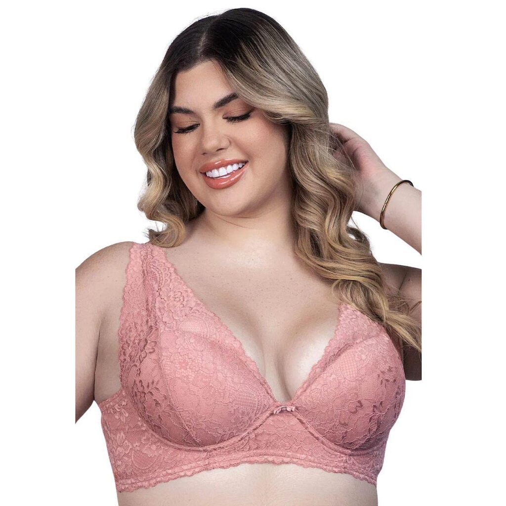 Sutiã Plus Size em Renda Estruturada Santa Passion