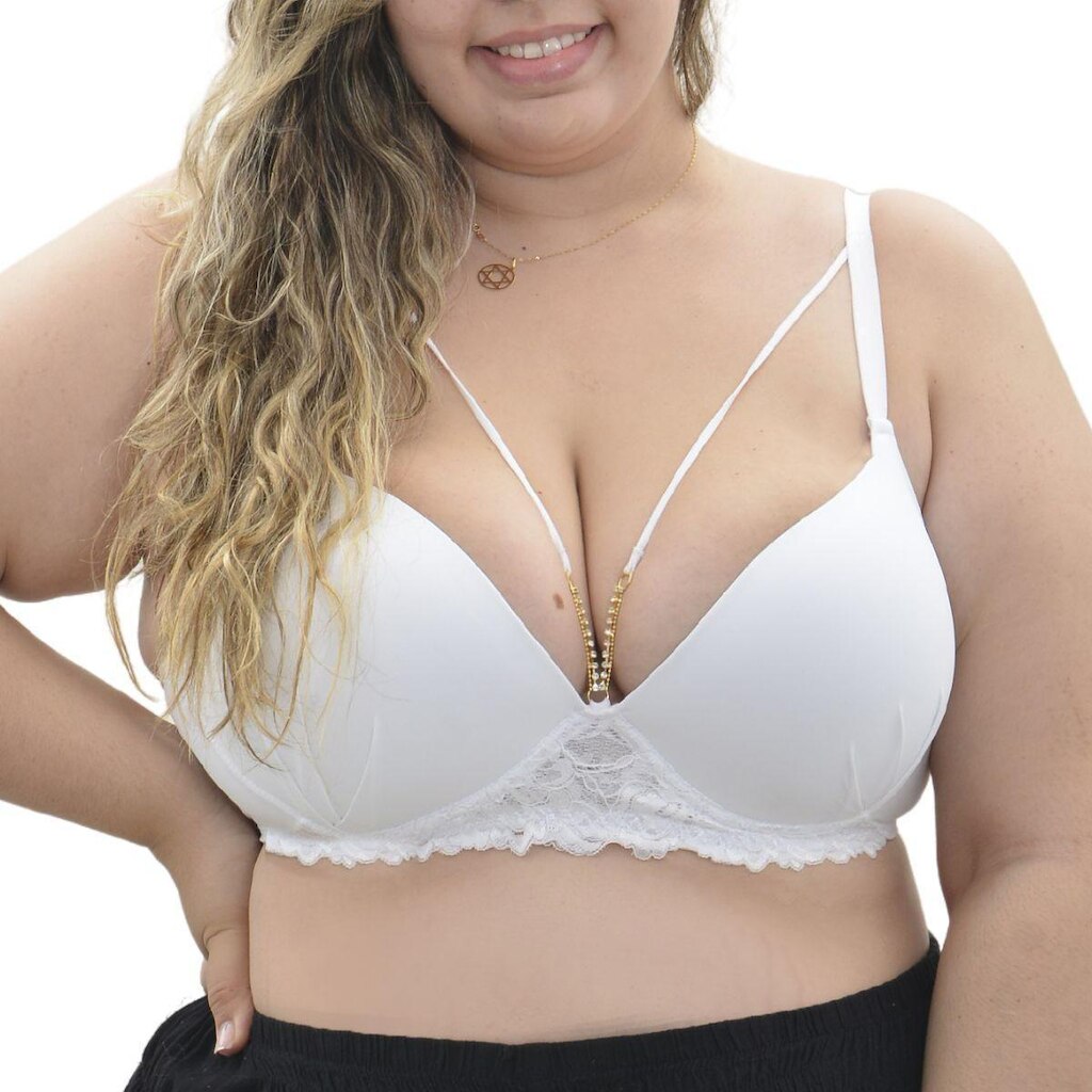 Sutiã Pus Size com bojo e aro strappy bra Jackie