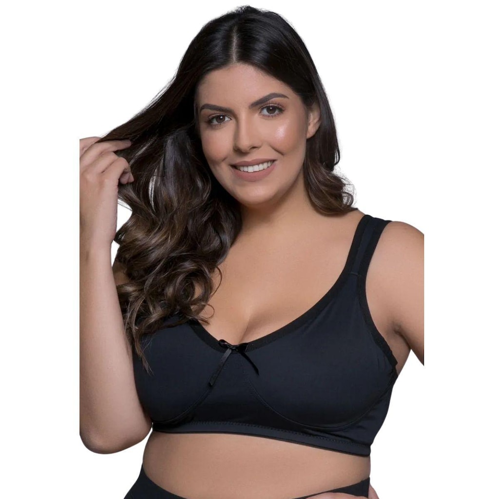 Sutiã Sem Bojo Plus Size Com Alças Acolchoadas Bruvi