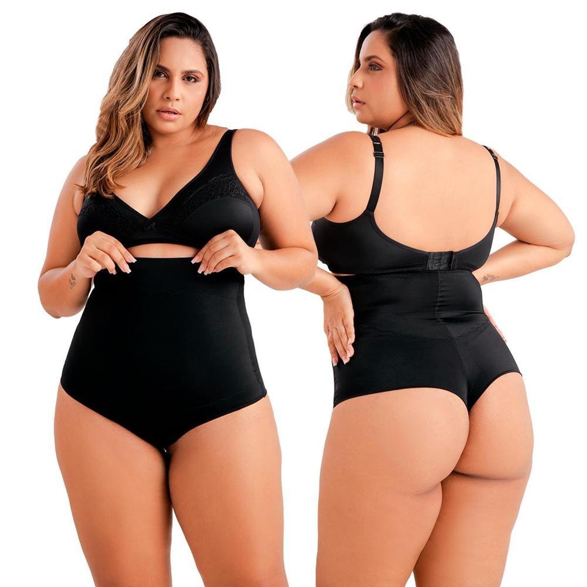 Sutiã Sutian Alta Sustentação Reforçada Plus Size Busto Moldado Alças Largas em Aplicação em Renda - Preto Menor preço em Sutiã Sutian Alta Sustentação Reforçada Plus Size Busto Moldado Alças Largas em Aplicação em Renda - Preto