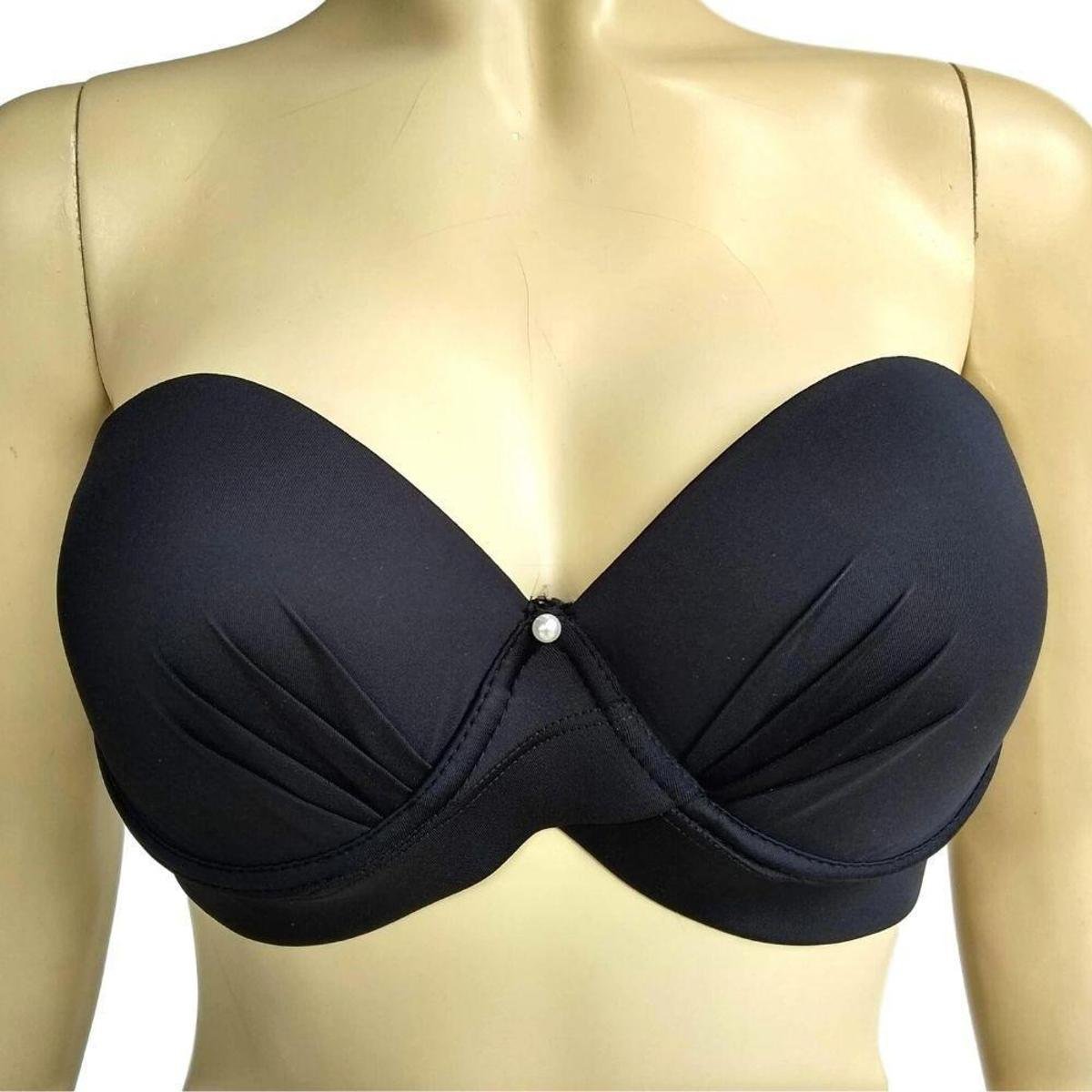 Sutiã Tomara Que Caia Alta Sustentação Reforçado Corpo Nú 900 - Preto Menor preço em Sutiã Tomara Que Caia Alta Sustentação Reforçado Corpo Nú 900 - Preto