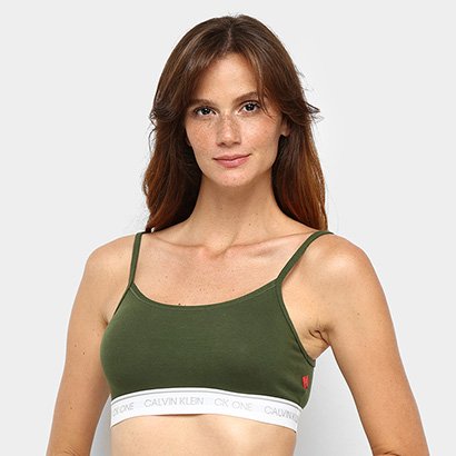 Compre Sutiã Top Ck One Color Block Azul Marinho Calvin Klein Online
