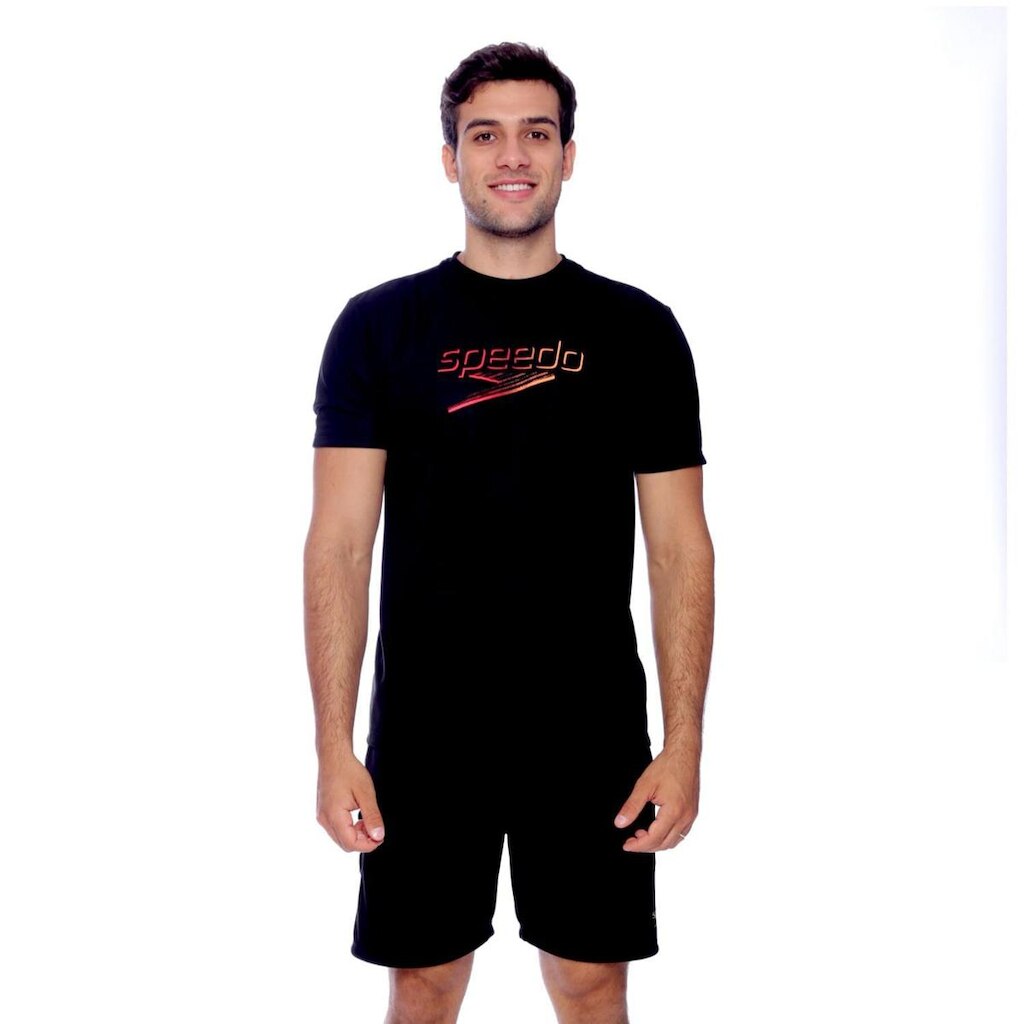 T-Shirt 3D Degradê - PRETO