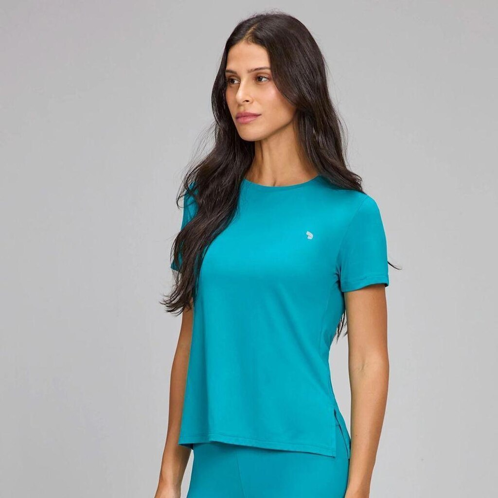 T-Shirt Alto Giro Eterna Gola Redonda SM25 Azul Luminoso