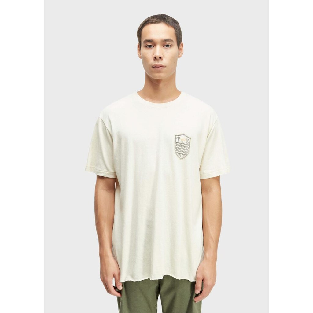 T-shirt brasão caiçara linen OSKLEN