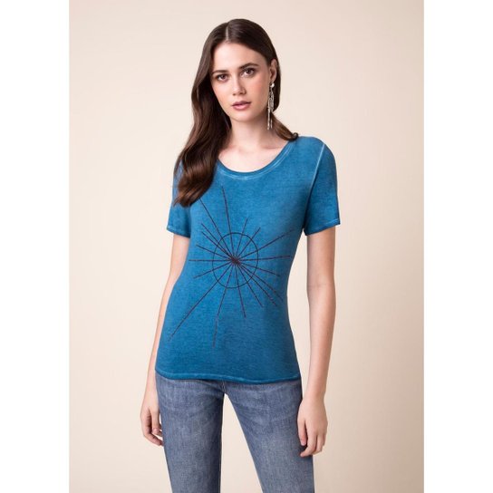T-Shirt Circle Shine Petroleo P