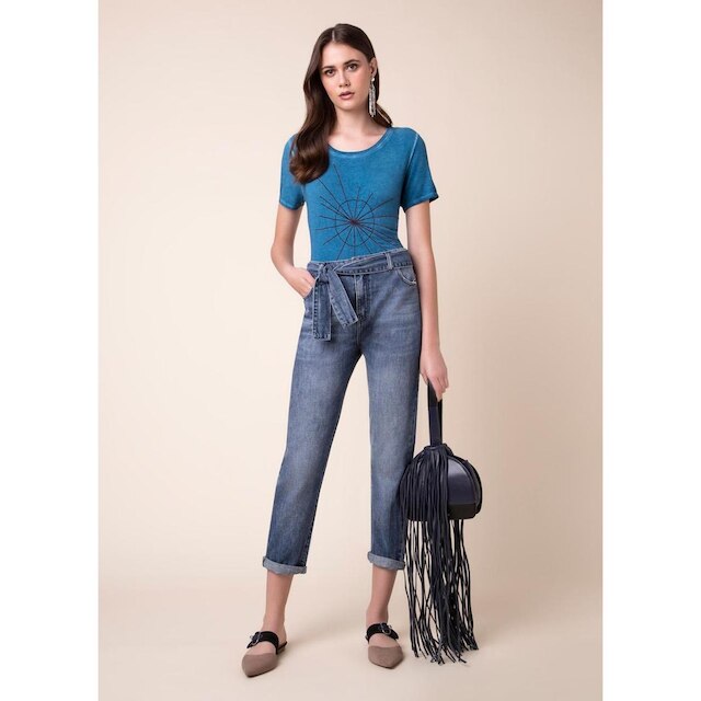 T-Shirt Circle Shine Petroleo P