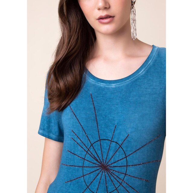 T-Shirt Circle Shine Petroleo P