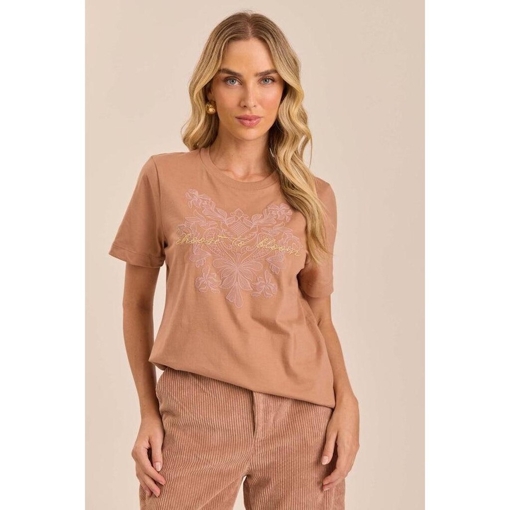 T-SHIRT DOCE TRAMA FEMININA REF:106363